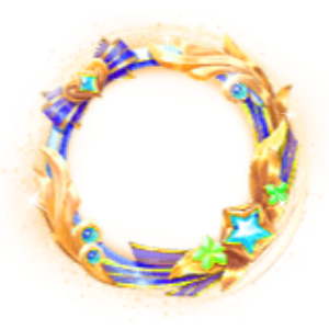 Radiant Golden Aura Light Ring Frame