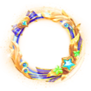 Radiant Golden Aura Light Ring Frame