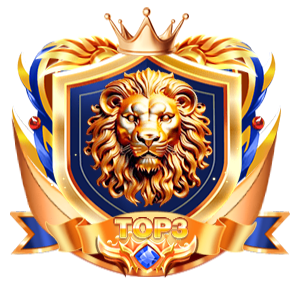Golden Lion Medallion Emblem