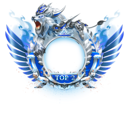 Wealth Rank 2 Blue Particle Frame