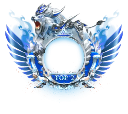 Wealth Rank 2 Blue Particle Frame