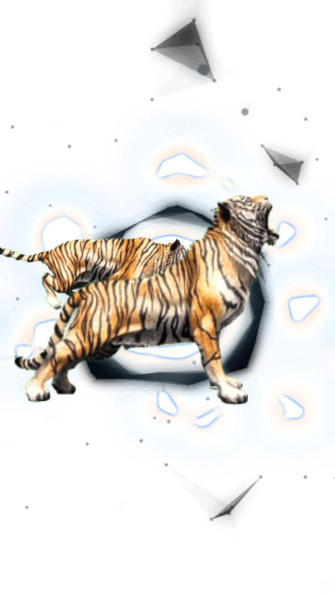 Ferocious Bengal Tiger Beast Burst