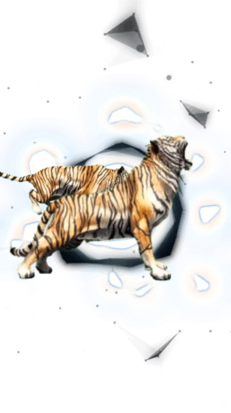 Ferocious Bengal Tiger Beast Burst
