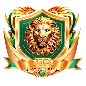 Metallic Golden Lion Head Badge