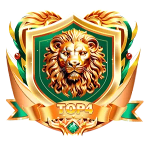 Metallic Golden Lion Head Badge