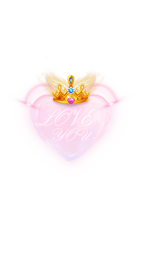 Crowned Pink Heart