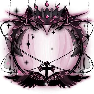 Pink Silk Ribbon Aura Frame