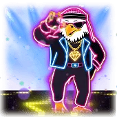 Neon DJ Emoji