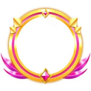 Gold Pink Neon Concentric Ring Frame (Level 3)