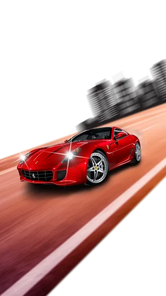 Red Supercar Speed Rush