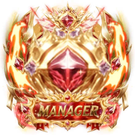 Manager Royal Red Velvet Crest