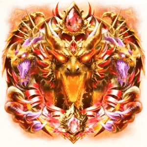 Fiery Red Dragon King Emblem