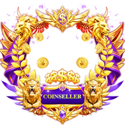 Coin Seller Royal Purple Crystal Nameplate