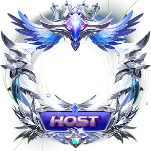Host Silver Blue Lens Flare Ring Frame