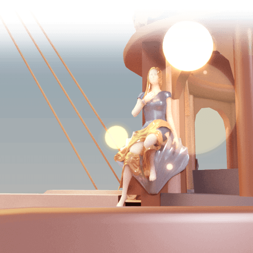 Crescent Sailing Ship