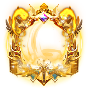 Floating Golden Stardust Sparkle Ring Frame