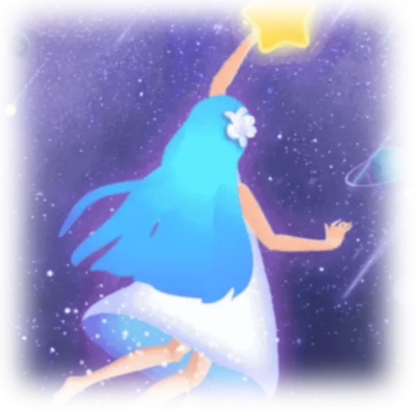 Girl Reaching For The Stars
