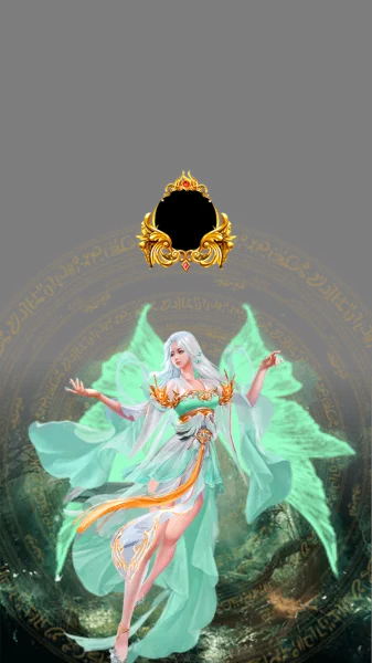 Celestial Fairy Goddess Emerald Silk Gift