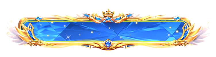 Blue Crystal Winged Chat Banner Nameplate