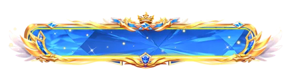 Blue Crystal Winged Chat Banner Nameplate