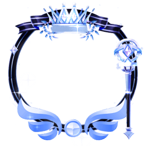 Ice Crystal Crown Magic Scepter Royal Frame