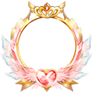 Royal Golden Winged Tiara Crest Frame