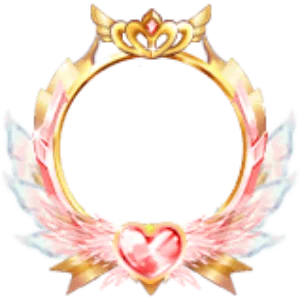 Royal Golden Winged Tiara Crest Frame