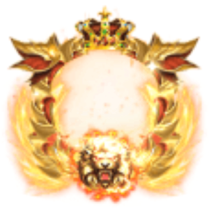 Royal Golden Lion Crown Frame