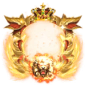 Royal Golden Lion Crown Frame