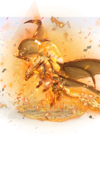 Golden Celestial Dragon Magic Circle