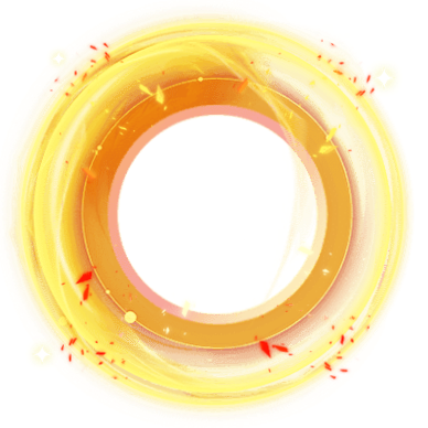 Golden Solar Flare Orbital Ring Frame