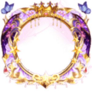 Purple Butterfly Crystal Tiara Frame