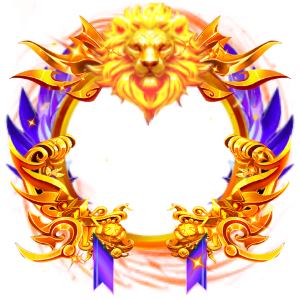 Golden Baroque Harp Filigree Wing