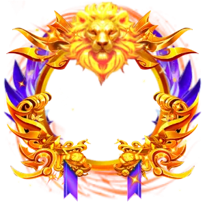 Golden Baroque Harp Filigree Wing