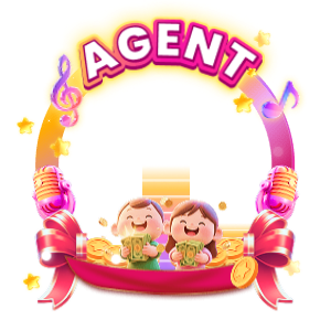 AGENT 3D Pink Gold Text Badge