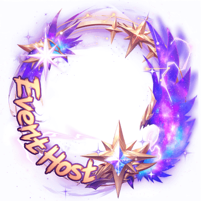 Event Host Starlight Nebula Crystal Frame
