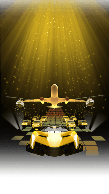 Golden Spotlight Entrance