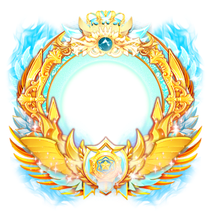 Cyan Stardust Particle Aura Frame