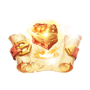 Ancient Treasure Map Golden Chest Gift