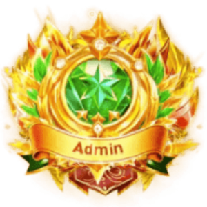 Admin Golden Star Badge Frame