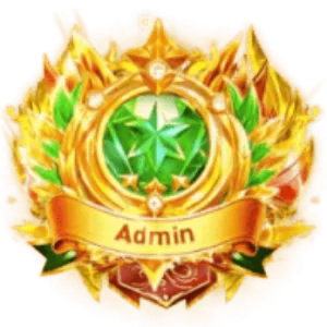 Admin Golden Star Badge Frame