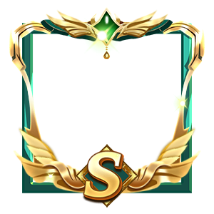 Emerald Winged Laurel Gemstone Crest