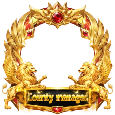 County Manager Winged Golden Lion Frame