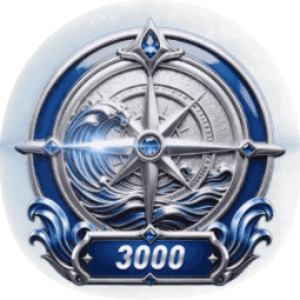 Silver Nautical Compass 3000 Frame