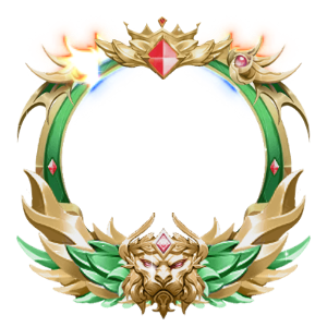 Royal Emerald Lion Frame