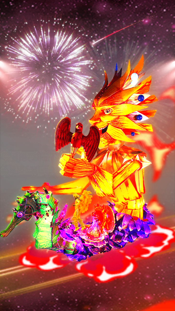 Crystal Rainbow Sea Dragon Lantern Gift