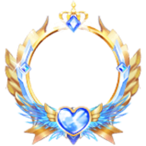 Majestic Golden Winged Blue Sapphire Frame