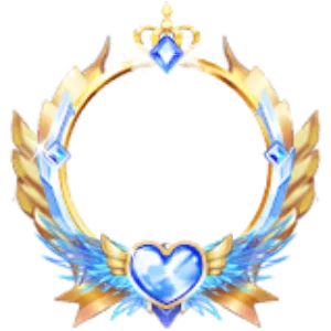 Majestic Golden Winged Blue Sapphire Frame