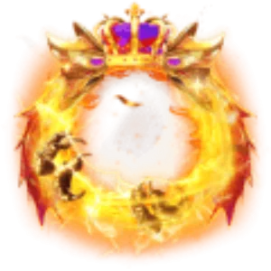 Golden Dragon Crown Flame Frame