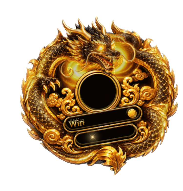 Imperial Black Gold Coiled Dragon PK Battle Win Frame